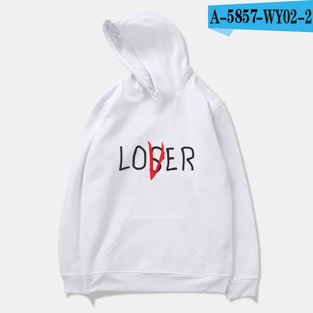 white Новинка; Клубная толстовка с надписью «Movie It lossers» для мужчин, женщин и детей; толстовки с капюшоном для влюбленных; повседневные толстовки унисекс; толстовка с капюшоном для влюбленных - Цвет: white