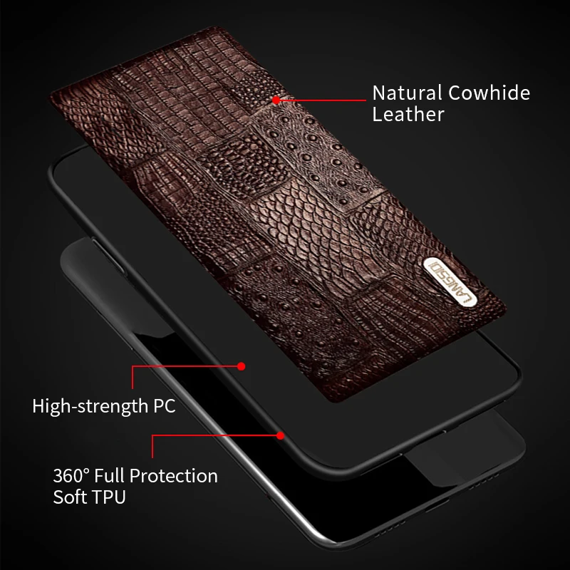 Genuine Leather Retro Splice Case For Samsung Galaxy Note 20 Ultra Note 10 9 A32 A72 A52 A71 A51 S10 S8 S9 S20 S21 Plus S20 FE
