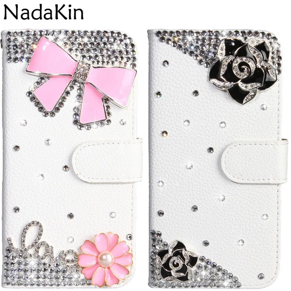 

Luxury Rhinestone Book Shell Case for Xiaomi Mi 9T A2 Lite Redmi 7 7A 6 Note 7 6 Pro 5 Plus 4 4X Pocophone F1 Flip Leather Cover