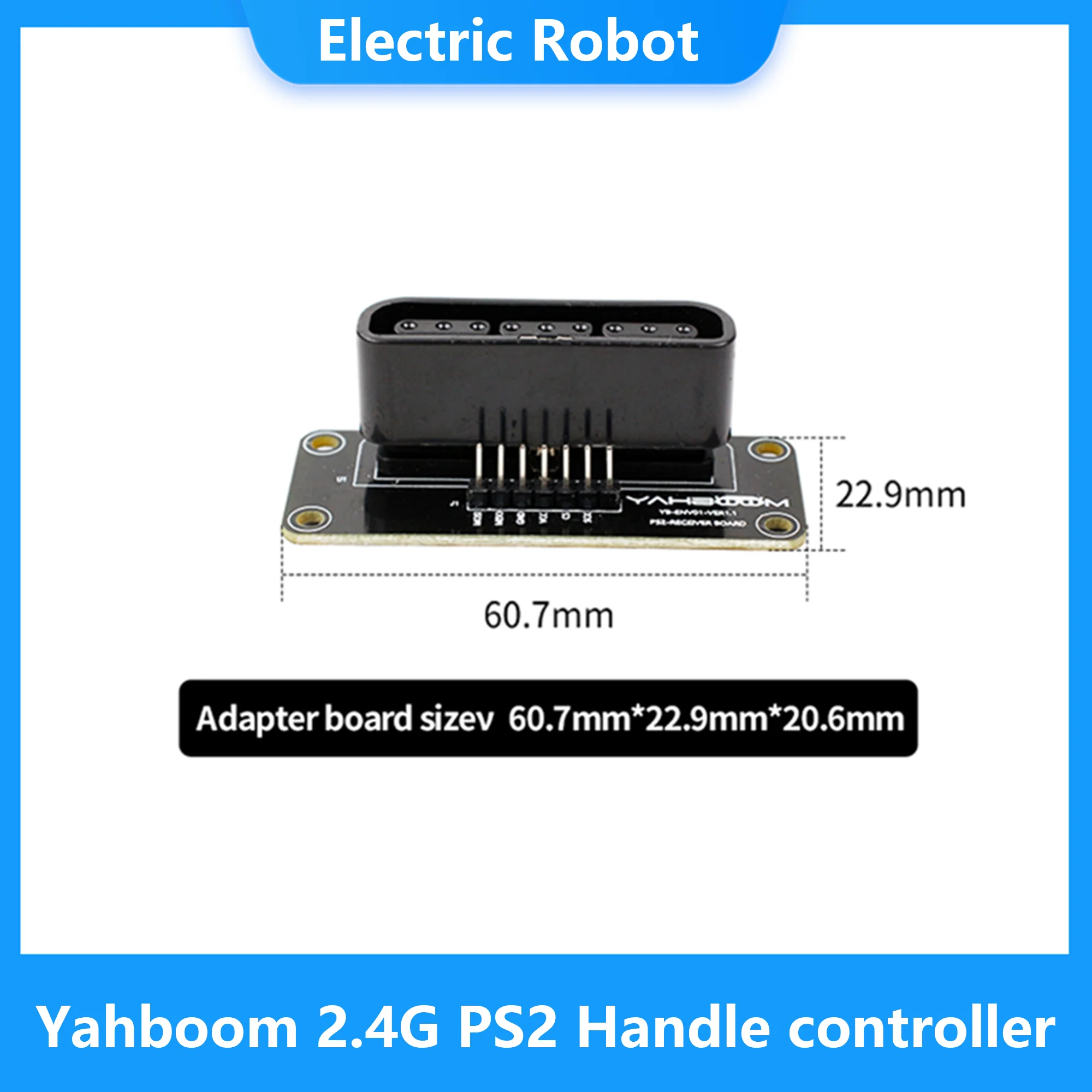 Yahboom 2.4G  PS2 ڵ Ʈѷ, κ Ʈ ڵ  