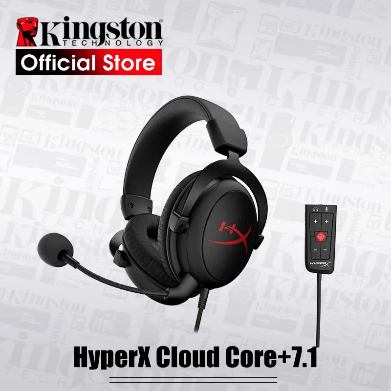 Новая игровая гарнитура Kingston HyperX Cloud Core + 7 1 surround с микрофоном профессиональные
