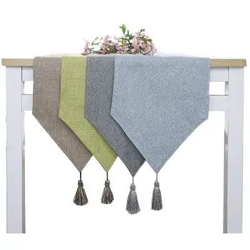 

New Chic Rectangular Dining Flag Table Cloth Linen Table Runner Shoe Cabinet TV Cabinet chemin de table tafelloper arpillera W01