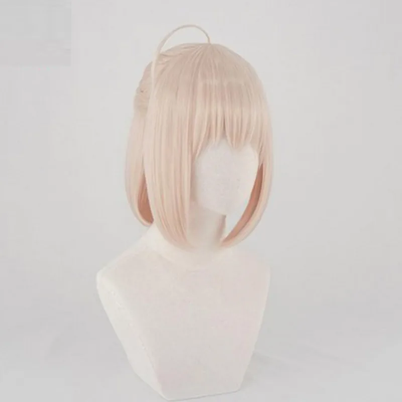 Okita Souji парик Fate Grand заказ косплей парик короткие синтетические женские волосы аниме Fate Grand заказ косплей парики Okita Souji