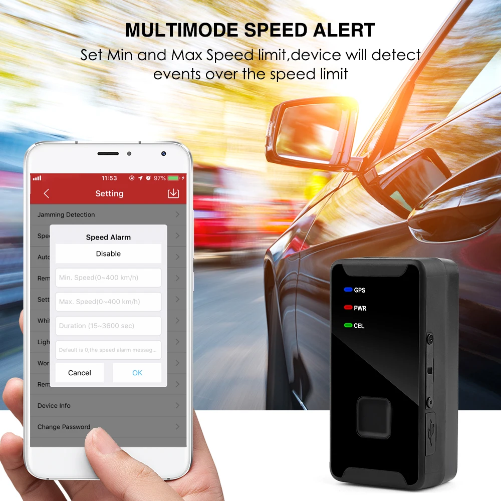 3g gps трекер MP66W персональный gps WCDMA гео-забор перезаряжаемый аккумулятор автомобильный трекер скорость сигнализации трекер бесплатное приложение программное обеспечение