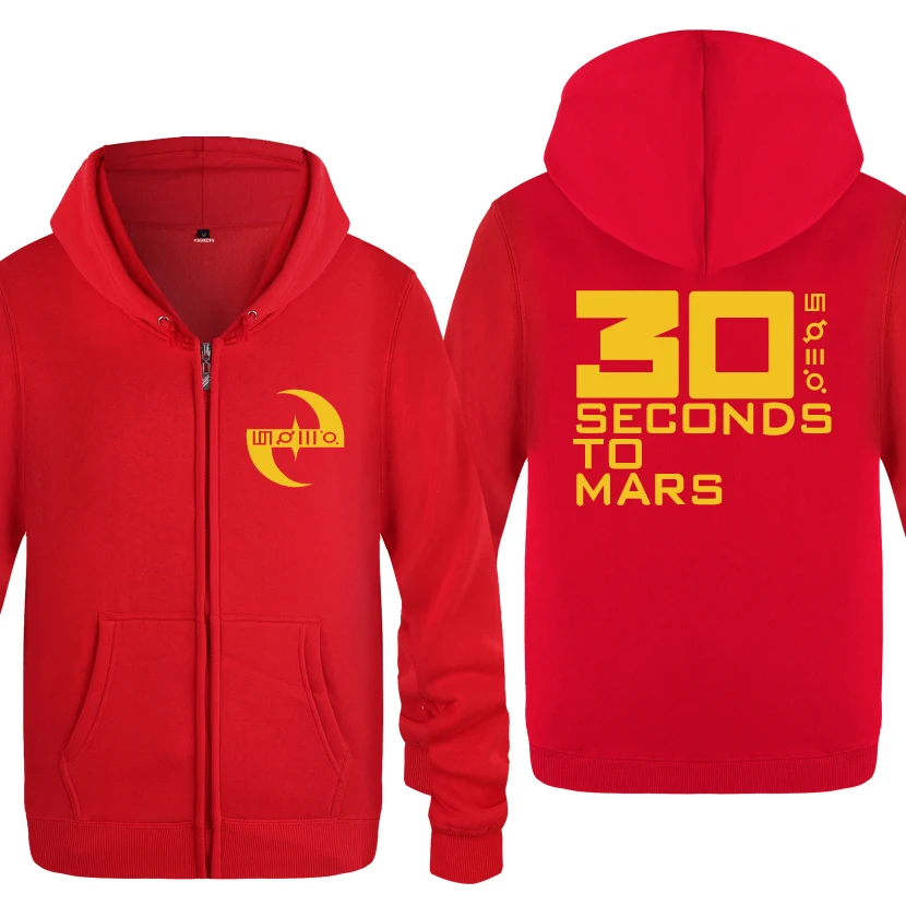 30STM 30 Seconds To Mars свитера с логотипами для мужчин мужская молния с капюшоном флисовые толстовки кардиганы