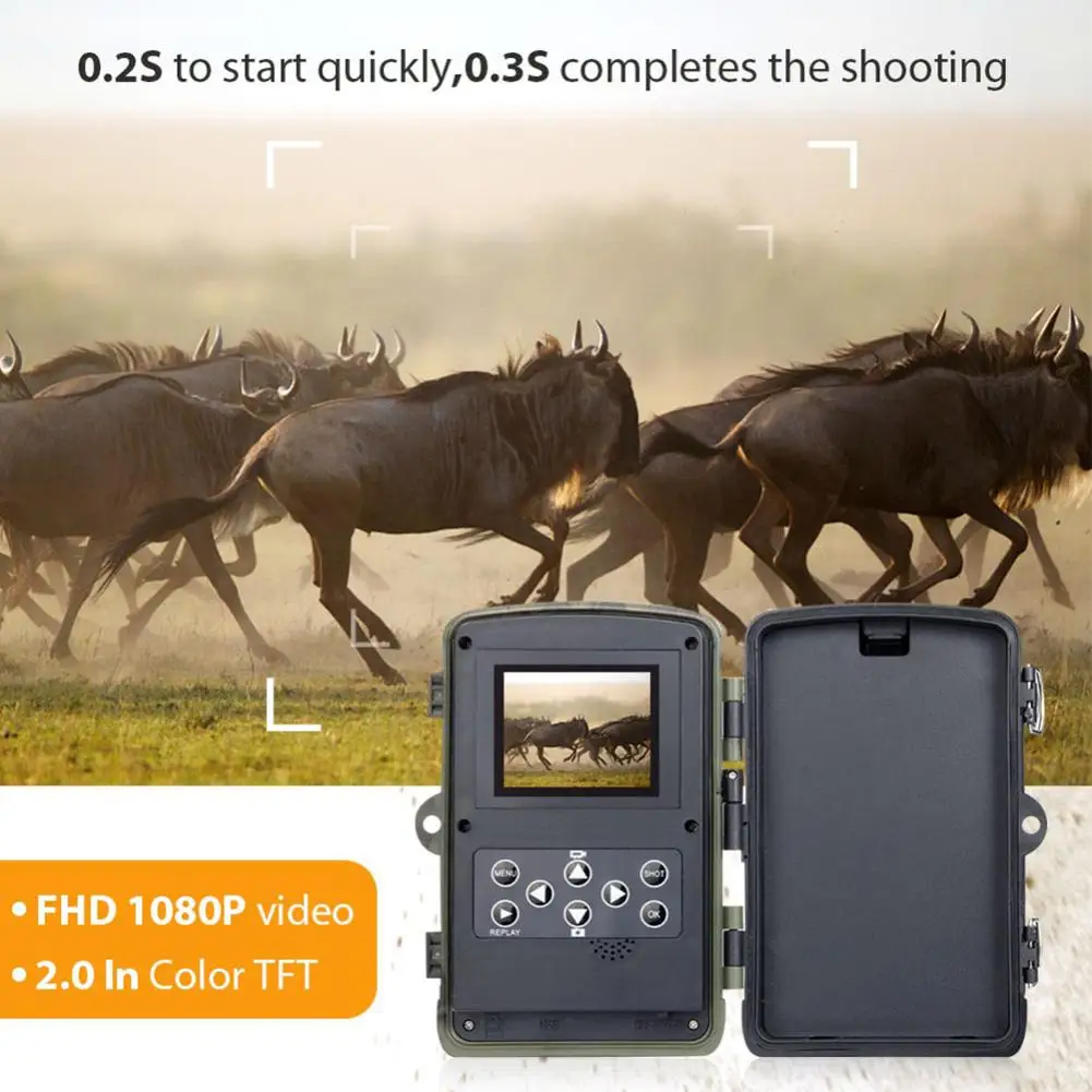 HC-810A HD камера для охоты, дикой природы, Скаутинг, камера для слежения, камера для движения, камера ночного видения, домашняя безопасная игровая камера
