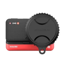 

Lens Protection Cap Silicone Lens Dust Cover Black for Insta 360 ONE R 1-INCH Lens Camera Accessories