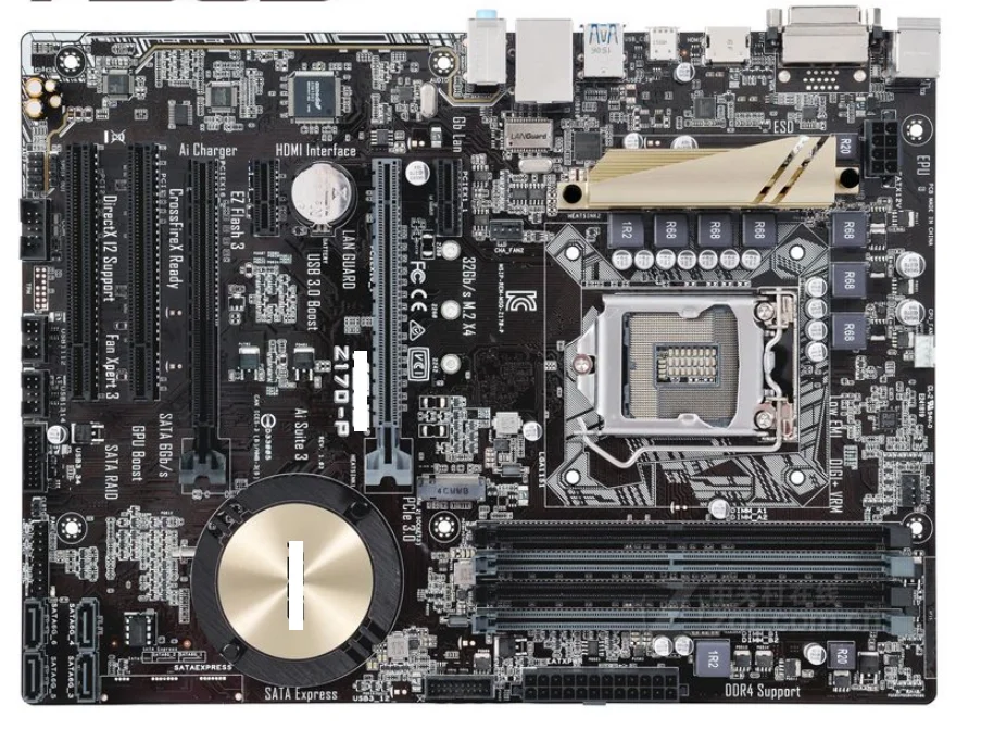 Z170-P Материнские платы DDR4 LGA 1151 USB3.0 USB2.0-совместимые 64 Гб Z170 б/у для настольного ПК |