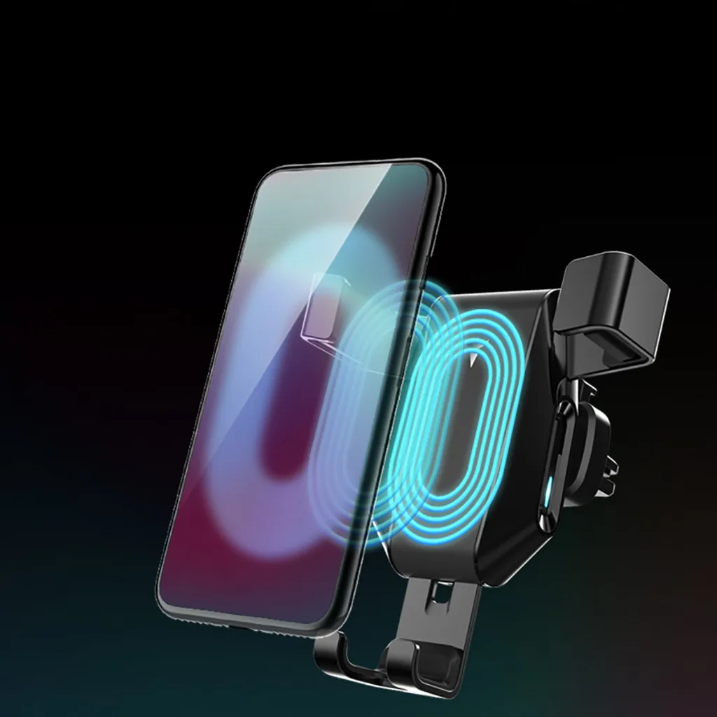 Qi Car Wireless Charger For Samsung S10 iPhone X Intelligent Infrared Sensor Fast Wireless Charging Car Phone Holder