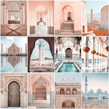 

HUACAN DIY Pictures By Number Landscape Kits Painting By Numbers House Drawing On Canvas Hand Painted Paintings Gift Home Decor