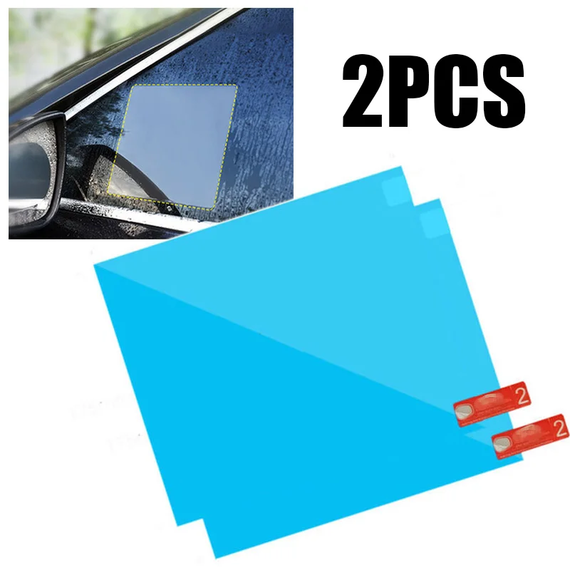 

Anti Water Mist Rainproof Window 175*200mm Blue Protective Film Anti Fog 2pcs Brand New Value