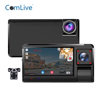 

Newest 3inch touch screen 3 ways dash video recorder AHD1080P motion detection MAX 128G SD card support car DVRs