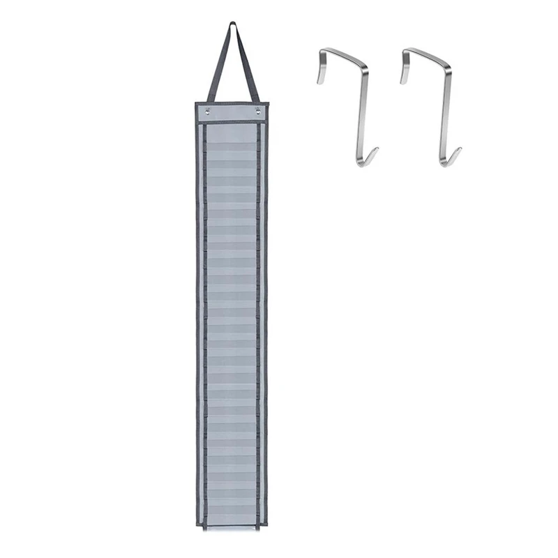 Vinyl Storage Organizer 24 Holes Roll Holder Hanging Craft Gift Wrap for Room Closet Door | Дом и сад