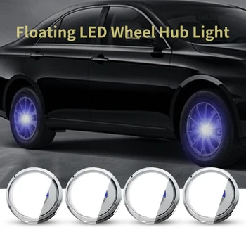 

For VOLVO 63mm Hub Light Car Floating Illumination Energy Wheel Caps LED Light Wheel Center Cap Center Cover Lighting Cap Auto