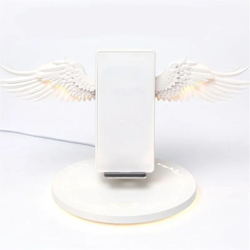 10 Вт Ангел Qi Беспроводное зарядное устройство для iphone 8 Plus X XS MAX XR мобильный телефон Fas H7ED