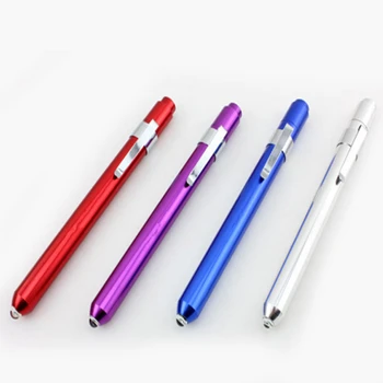 

100pcs/lot New mini Doctor's special LED light white light small flashlight medical pen lamp pupil pen pen lamp