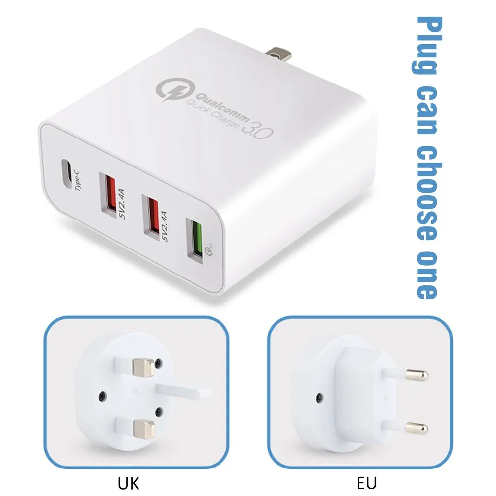 Многофункциональное быстрое зарядное устройство USB зарядка несколько 4 USB зарядная станция для телефона универсальное usb-хаб умное зарядное устройство