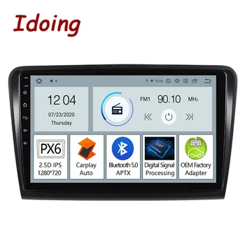 

Idoing 10.2"PX6 Android 10 Car Radio Multimedia Player For Skoda Superb 2 B6 2008-2015 GPS Navigation Carplay Auto Bluetooth5.0