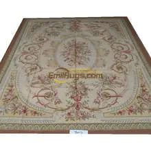 wool aubusson rugs embroidery luxury en 274CMX366CM 9 'X 12' YM13gc156aubyg6