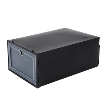 

6PCS Thickened Shoes Box Flip Transparent Drawer Case Plastic Shoe Boxes Organizer Stackable Storage Shoe Box Storage Shoerack