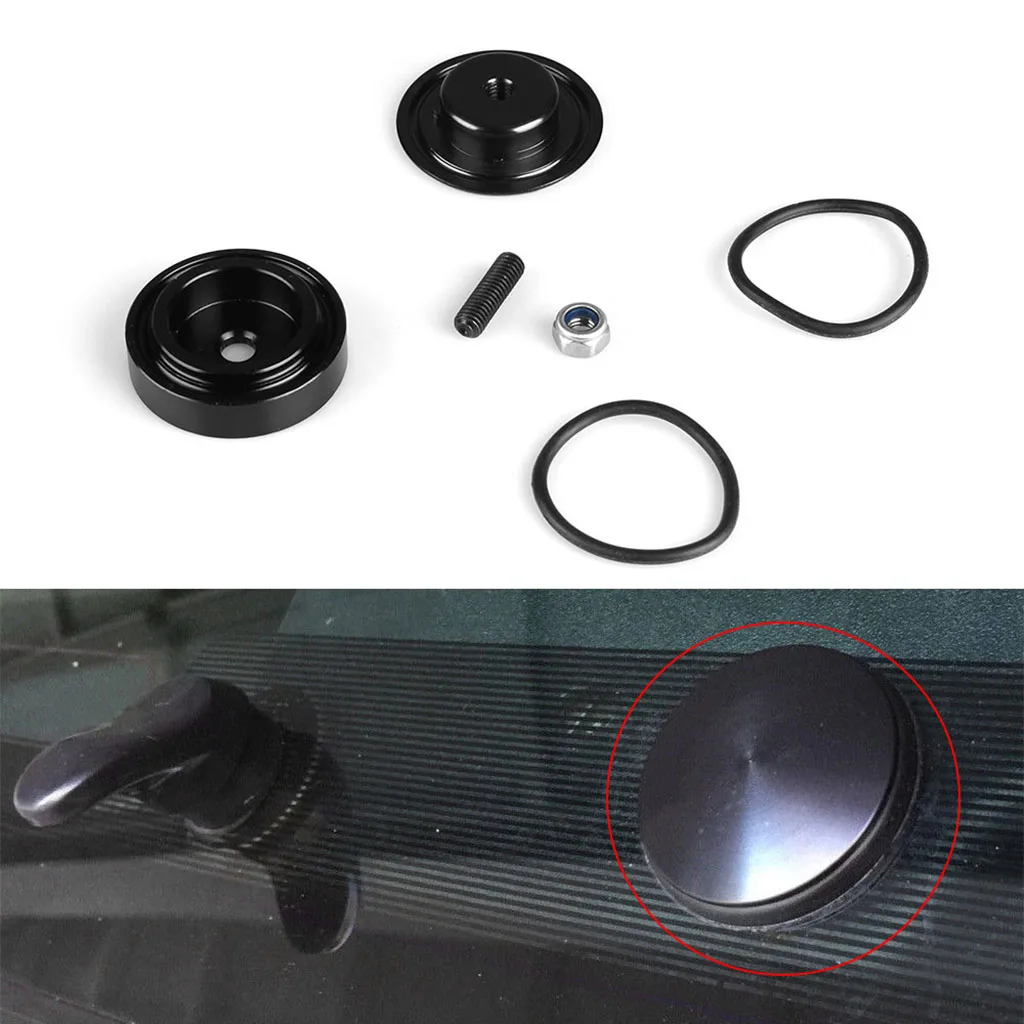 Black 40mm Rear Wiper Delete Kit Fit for Honda Civic Si 2002 2003 2005