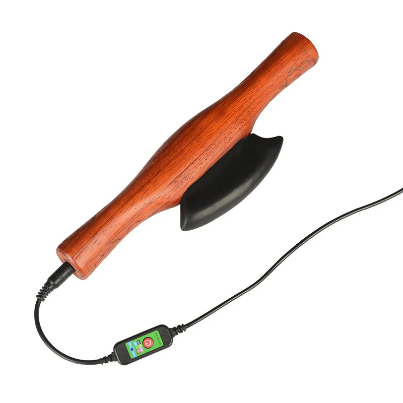 Электрический горячий камень игла соскабливающая доска соскабливающий нож нагревательный скребок ребра гуаша инструмент для массажный Меридиан Gua Sha инструмент - Цвет: Double handle