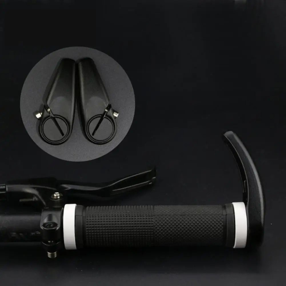 Cycling Aluminum Alloy Bike Lock-on Horn Bicycle Deputy Vice Handlebar 1 Pair