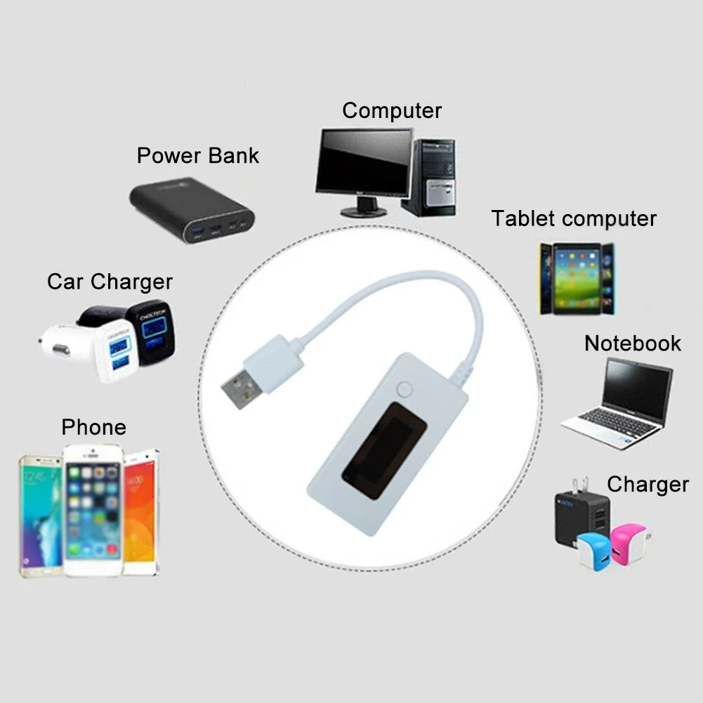 USB Напряжение/Ампер Измеритель мощности тест er мультиметр тест скорость кабель для зарядного устройства 30 в