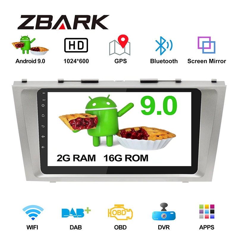 Sale 9 inch 2G RAM Android 9.0 Car Radio Multimedia Player GPS WIFI Navigation for Toyota Camery 7 xv 40  2006 2007 -2011 YHTK9076 1