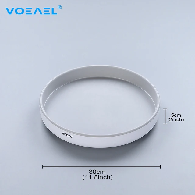 360° Rotating Spice Rack Organizer Seasoning Holder Kitchen Storage Tray Lazy Susans Home Supplies for Bathroom, Cabinets Large Gray