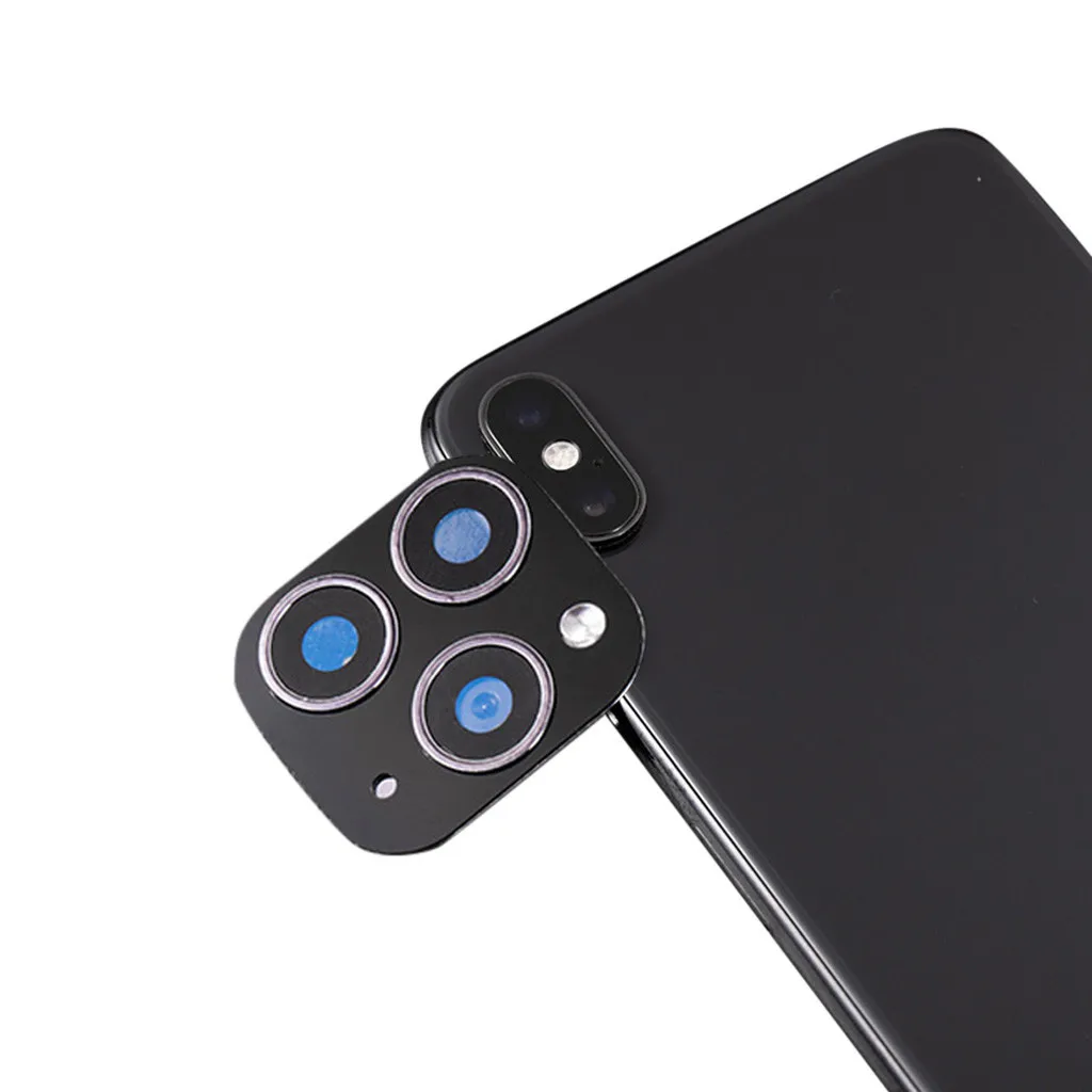 Modified Metal Sticker Seconds Change Camera Lens Cover For iPhone X XS XR MAX Fake Camera For iPhone 11 Pro Max Camera Lens J10 best lens for mobile photography