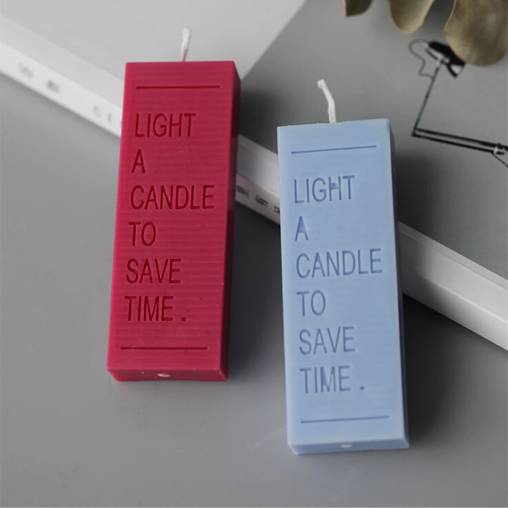 Candle Making Model Simple Style Scented Candle Mould DIY Reusable Handmade Letter Design Candle Craft
