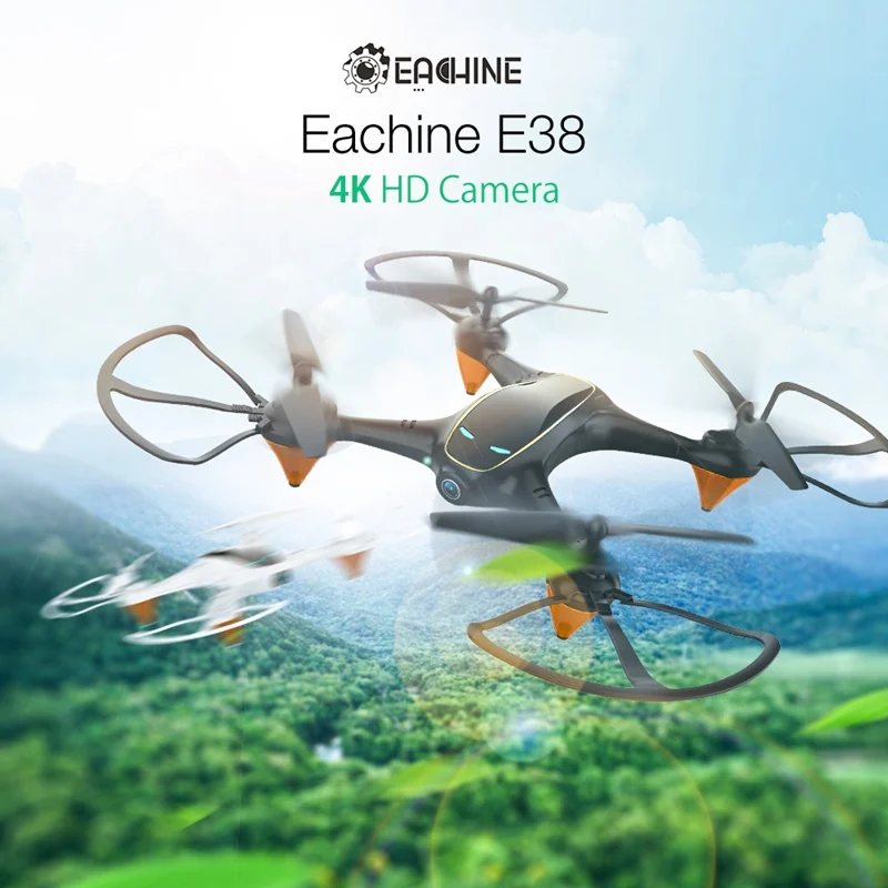 Eachine E38 WiFi FPV с двойной камерой 480P Радиоуправляемый квадрокоптер режимом