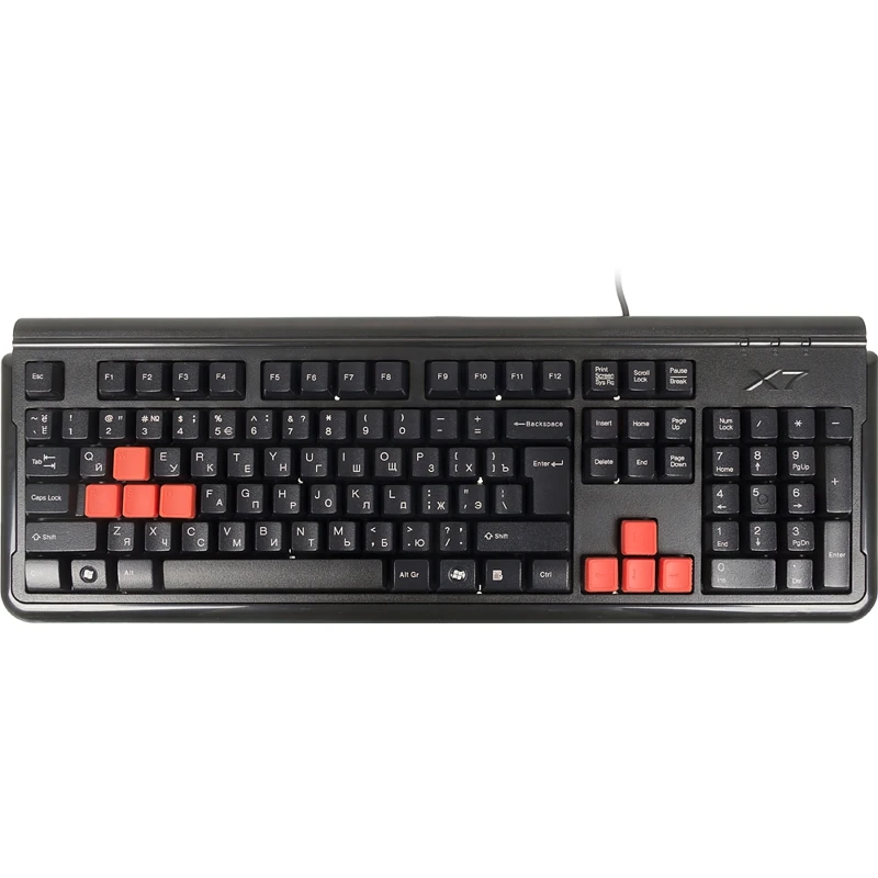 Клавиатура A4 X7-G300 черный PS/2 for gamer