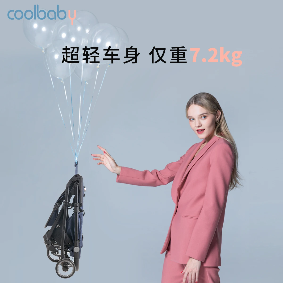 Coolbaby high landscape детская коляска может сидеть и лежать Двусторонняя амортизирующая Коляска супер легкая складная Коляска
