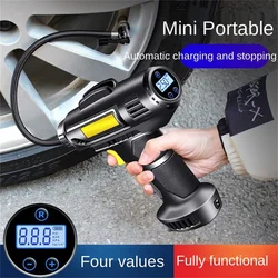 Pompe à Air électrique sans fil pour pneus de voiture, compresseur Rechargeable, affichage numérique LCD, 120W 