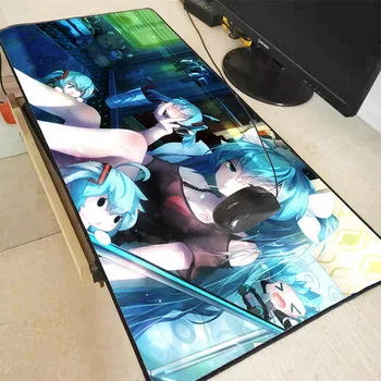 

Anime Girls Large Mouse Pad Computer Locking Edge Mousepad Gaming Mouse Mats Practical Office Desk Resting Surface