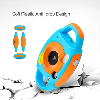 

Lanyard Cartoon Kids Gift Anti-fall Digital HD Color Image Camera Toy Children Video