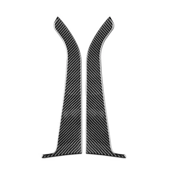 

for Ford Mustang 2015-2019 Carbon Fiber Front Car Door Panel Cover Sticker Trim.