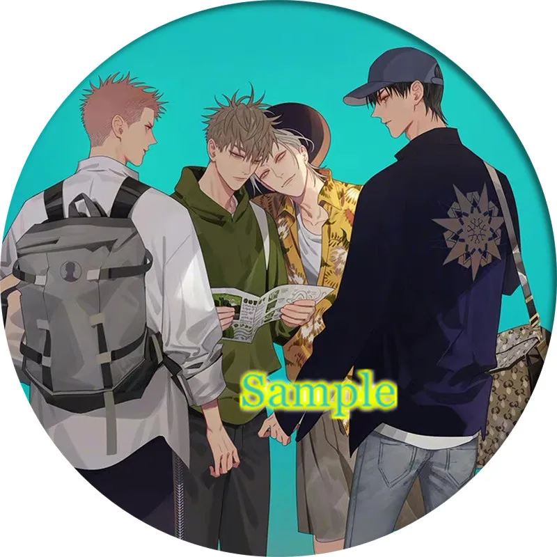 Anime 19 Days Cosplay Backpack Badges Old Xian Hetian Jia Brooch Pins Collection Breastpin for Bags Clothes