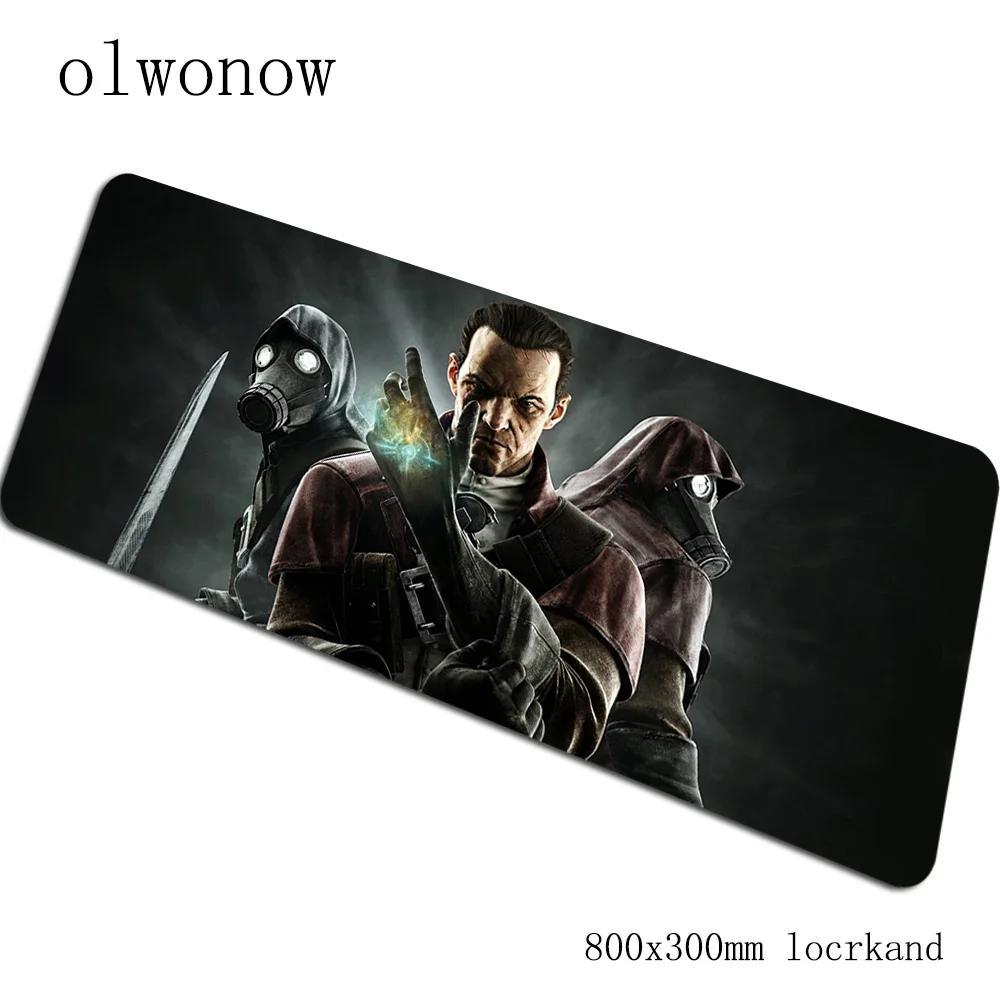 Dishonored превосходный коврик для мыши коврик для мышки компьютерный коврик для мыши восхитительный игровой padmouse геймер для ноутбука 800x300x3 мм коврики для мыши - Цвет: Size 800x300x3mm
