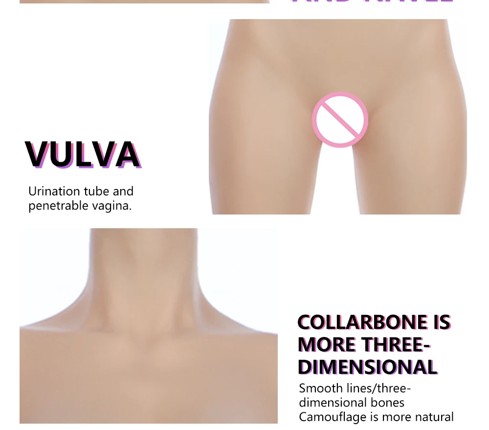 7Th Generation Crossdresser Silicone Breast Bodysuit Artifical Vagina Real Pusssy Fake Breast Forms Hip Enhancer Silicone Boobs (9)