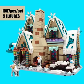 

New Elsa Princess ICE Castle Toys Anna Olaf City Fit LeGINGlys Friends Building Blocks Bricks 10267 Christmas Girl Gift SY6580