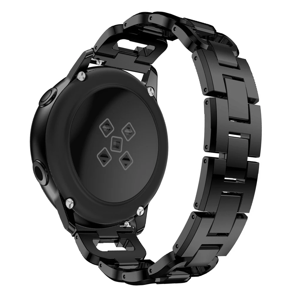 20 мм ремешок для samsung Galaxy Watch, активный ремешок из нержавеющей стали, часы для samsung gear S2 R500, браслет, ремень