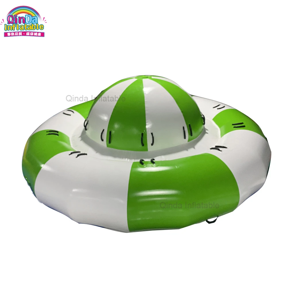 

Free Shipping Inflatable Water Saturn Ski Spinner Inflatable Floating Disco Boat For Adult