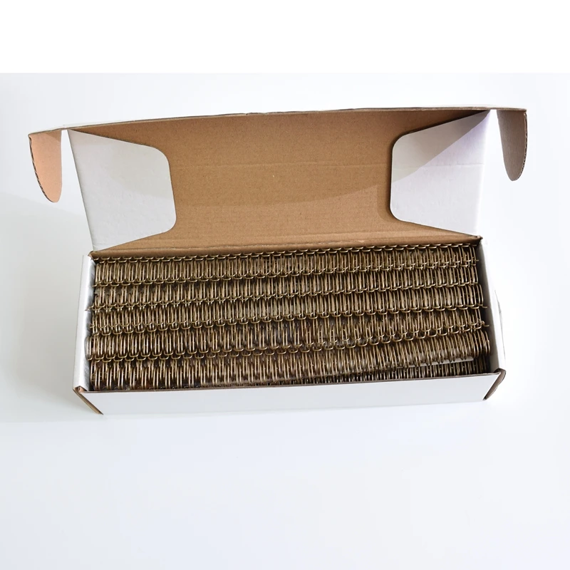 30/50/100PCS/Box ReadStar A4 3:1/2:1 Pitch 6.4-38.1mm OY Double Coil Bronze Double Loop Wire Binding Comb Wire Rings
