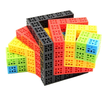 

220Pcs Children 3D Cubic Toy Particles Puzzle Assembling Toy (160Pcs Blocks And 60Pcs Parts) Education Christmas Birthday Gift