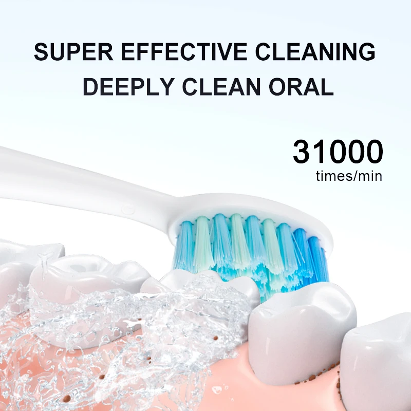 SEAGO Sonic Electric Toothbrush Upgraded Adult Waterproof Ultrasonic Rechargeable Toothbrush Whitening Healthy Gift SG-986 SEAGO Sonic Electric Toothbrush Upgraded Adult Waterproof Ultrasonic Rechargeable Toothbrush Whitening Healthy Gift SG-986