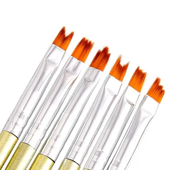 

6 Pcs Nail Polish Manicure Brushes Set Nail Art Painting Brush Tools Color Gradient Pattern Brush