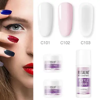 

ROSALIND 30g Acrylic Powder Of Nail Art Carving Design and Nail Extension Acrylic Powder Set with Brush Acrylic Liquid Glitter